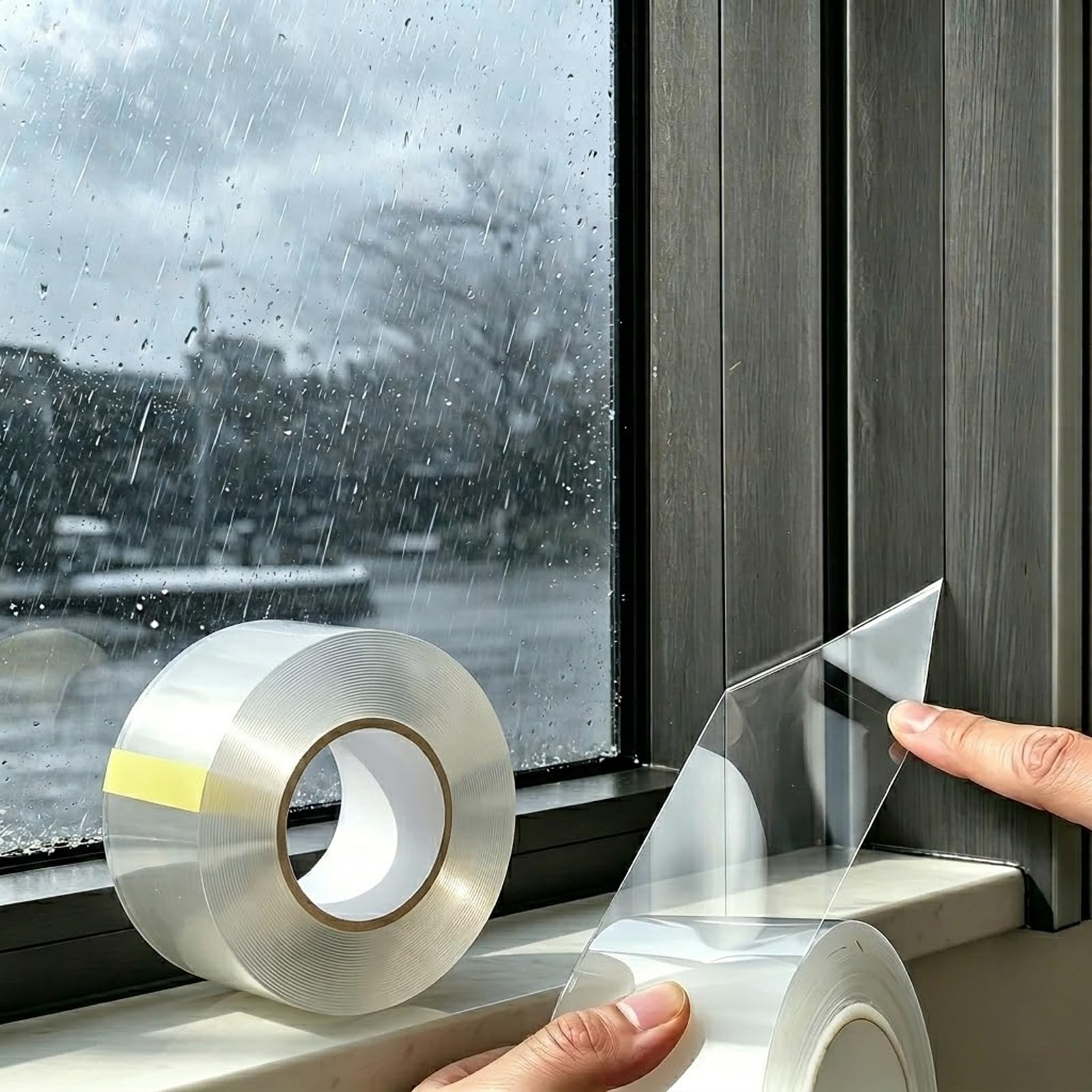 Clear Window Weather Sealing Tape 50mm x 20m, 0.5mm Thick