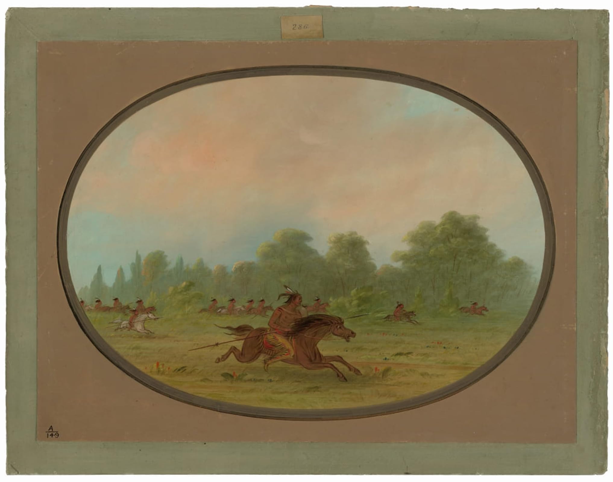 Lienzo decorativo de pinturas famosas George Catlin con acabado premium 5