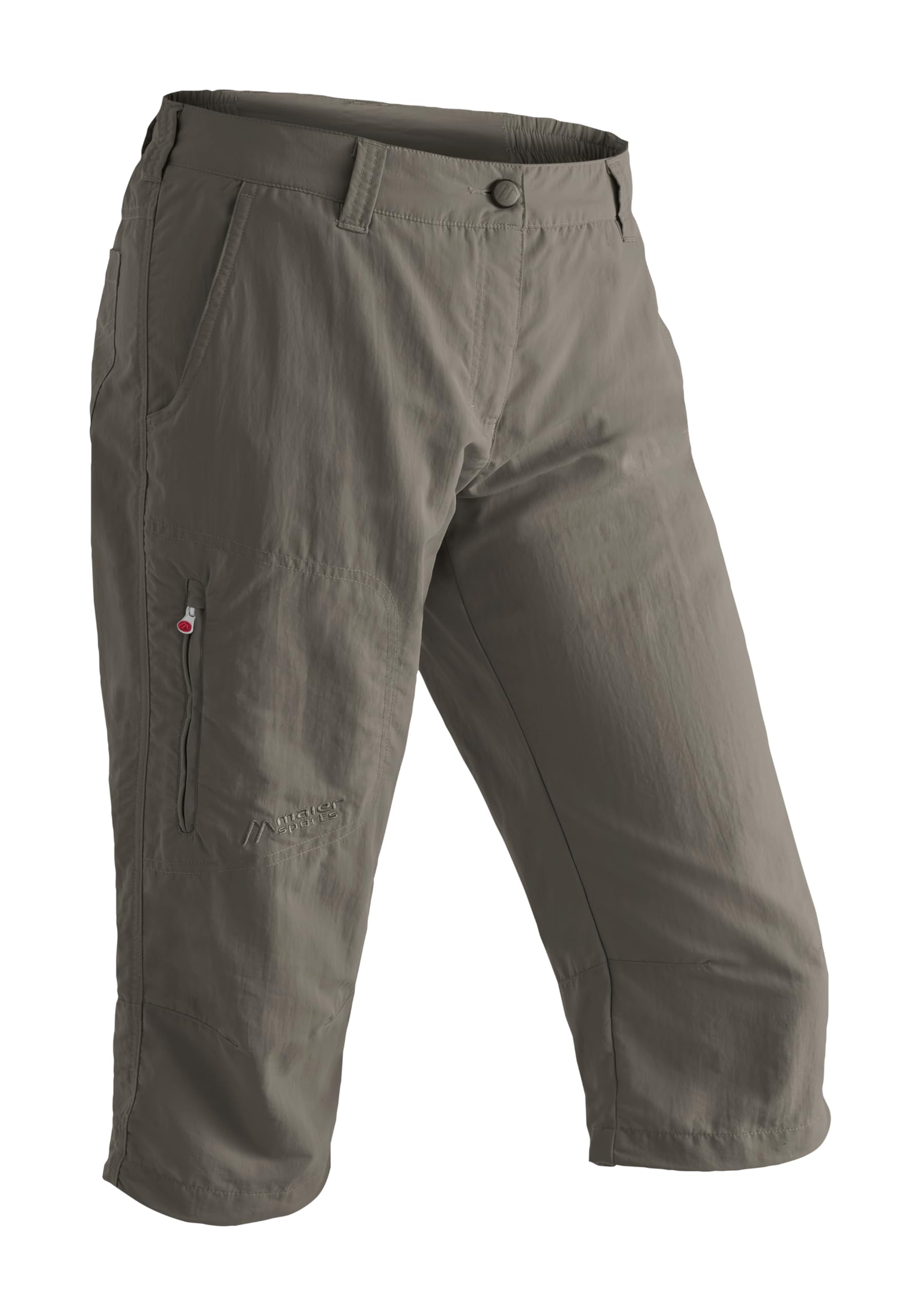 Maier Sports Neckar Hiking Capri, Women's 3/4 Hiking Pants, Water-repellent & breathable outdoor pants, Functional pants for trekking & leisure in summer