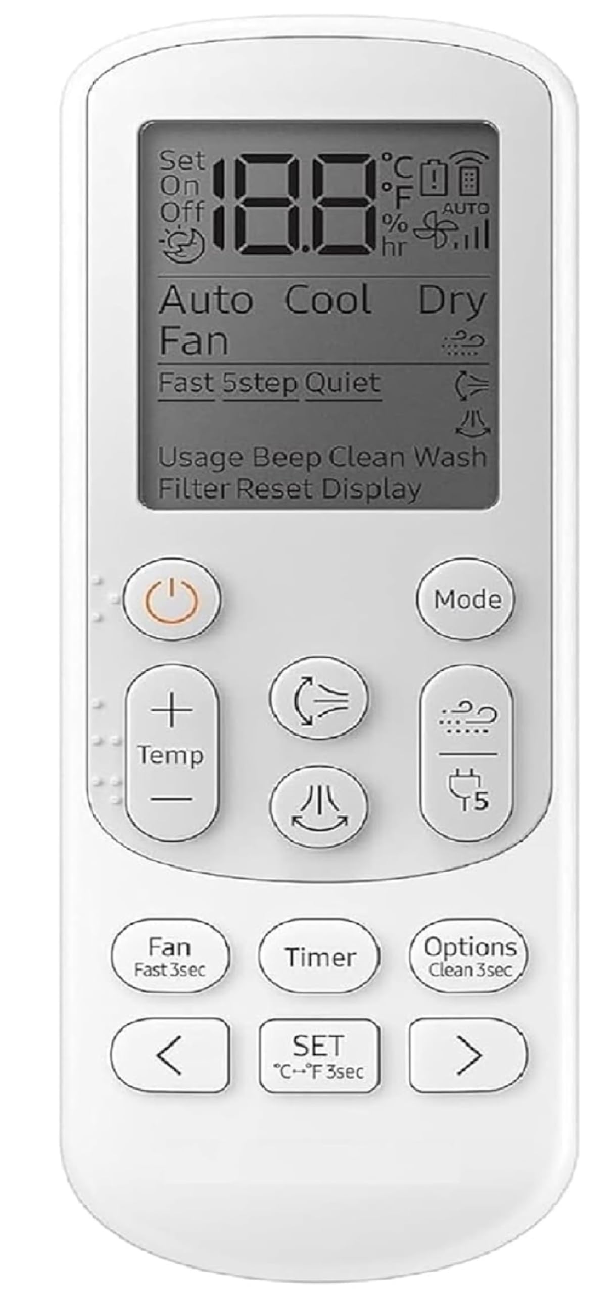 ZORVIA 5 Years Warranty Ac Remote Compatible for Samsung Ac Remote 5-in-1 Wind Free-picture-15