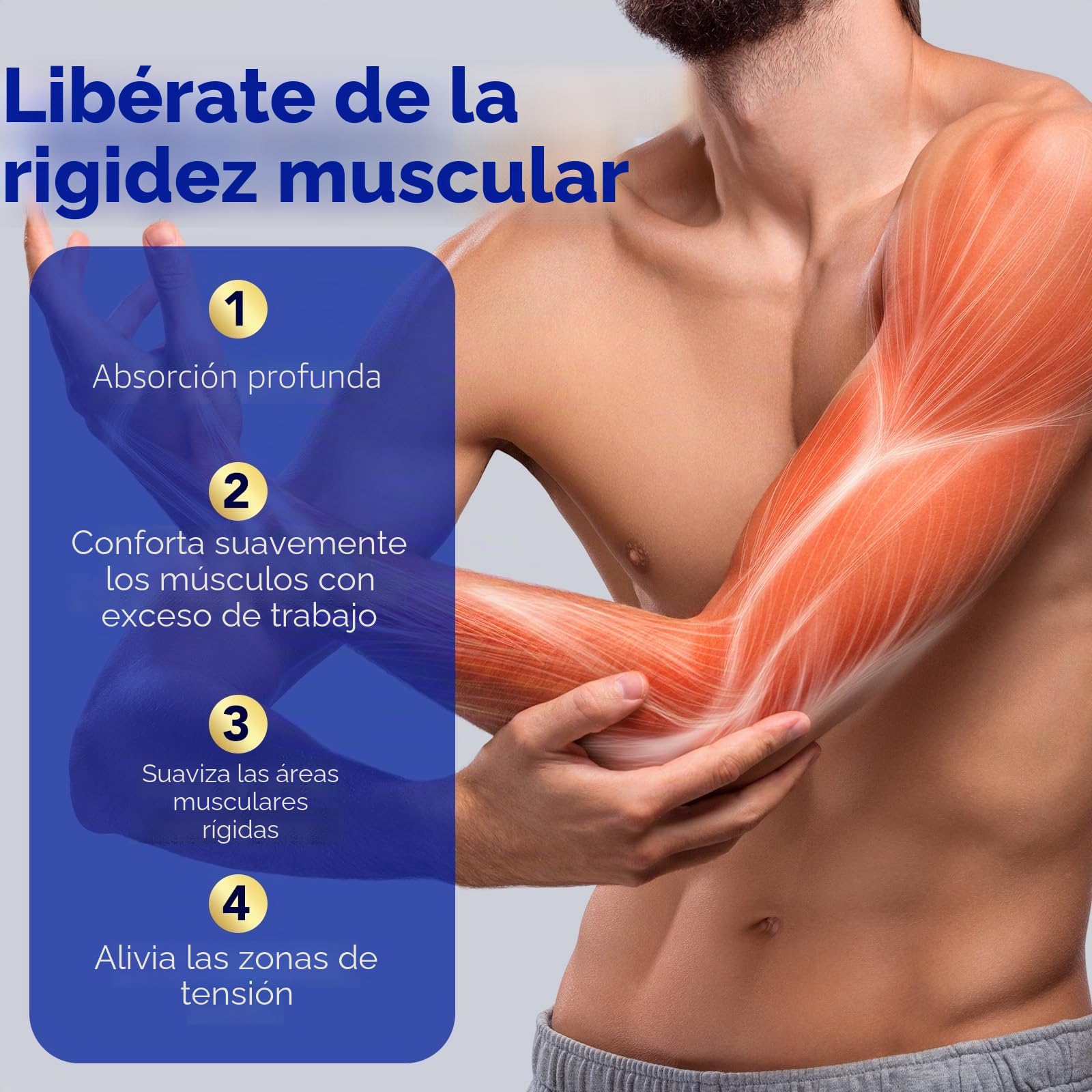 Crema para Neuropatía 120g, Alivio Rápido del Dolor Nervioso, Reduce Hormigueo y Entumecimiento, Fórmula Natural con Árnica, Aloe Vera y Vitamina B6, Hidratante No Grasa, para Pies, Manos y Piernas