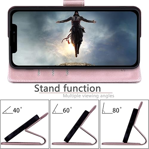 Miniatura 6 de SUANPOT Funda para iPhone 13 Pro Max 6.7 5G con bloqueo RFID, tarjetero de crédito, funda de piel sintética con tapa para teléfono, funda a prueba