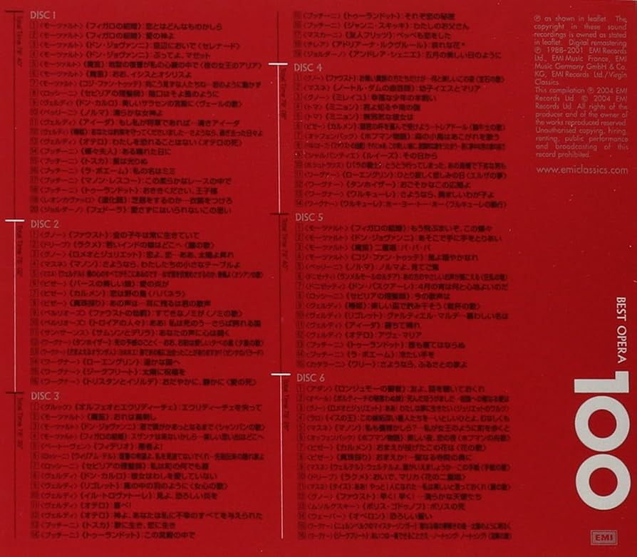 Amazon.co.jp: ベスト・オペラ100: ミュージック