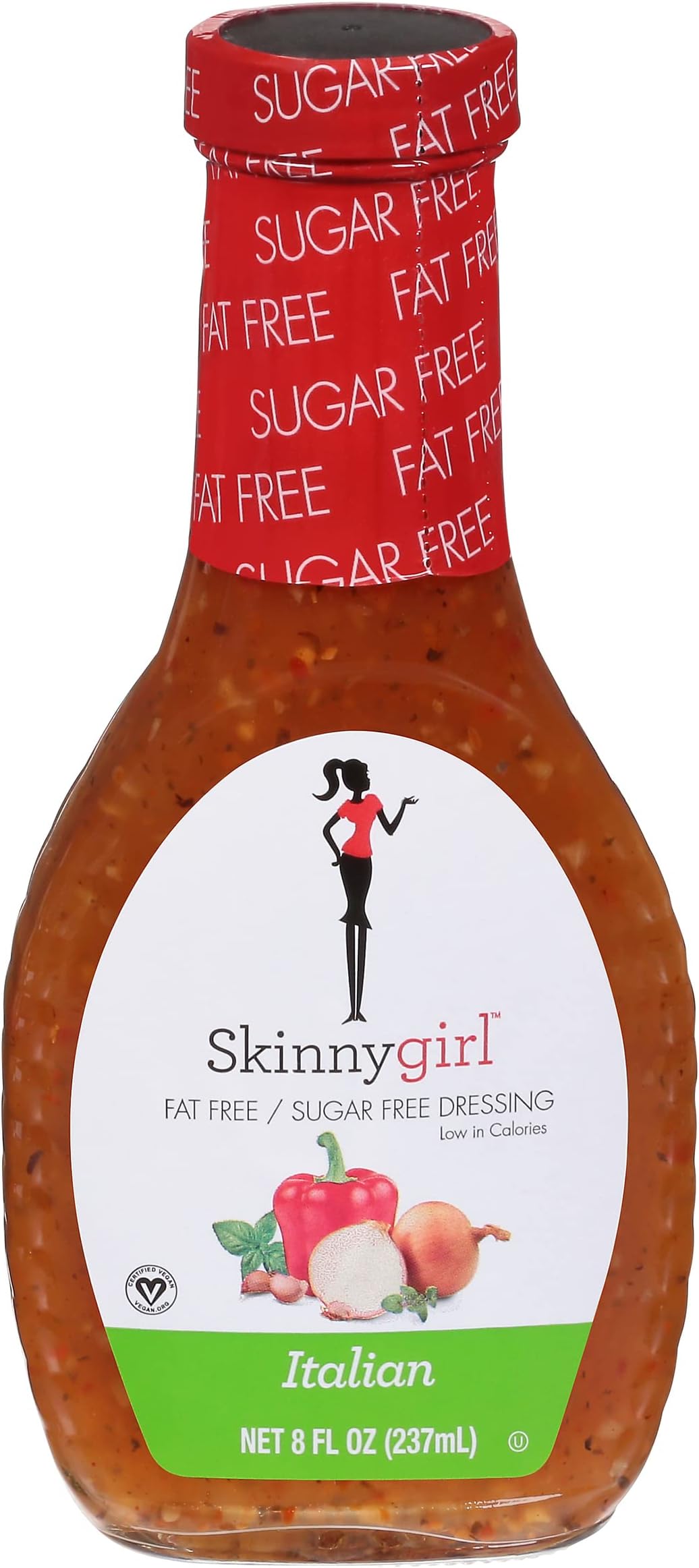 Skinnygirl Fat-Free Salad Dressing, Sugar-Free Italian, 8 Ounce