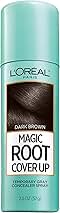 L'Oreal Paris Root Cover Up Temporary Gray Concealer Spray, Hair Color Spray with Filling & Thickening Coverage, Dark Brown, Packaging May Vary