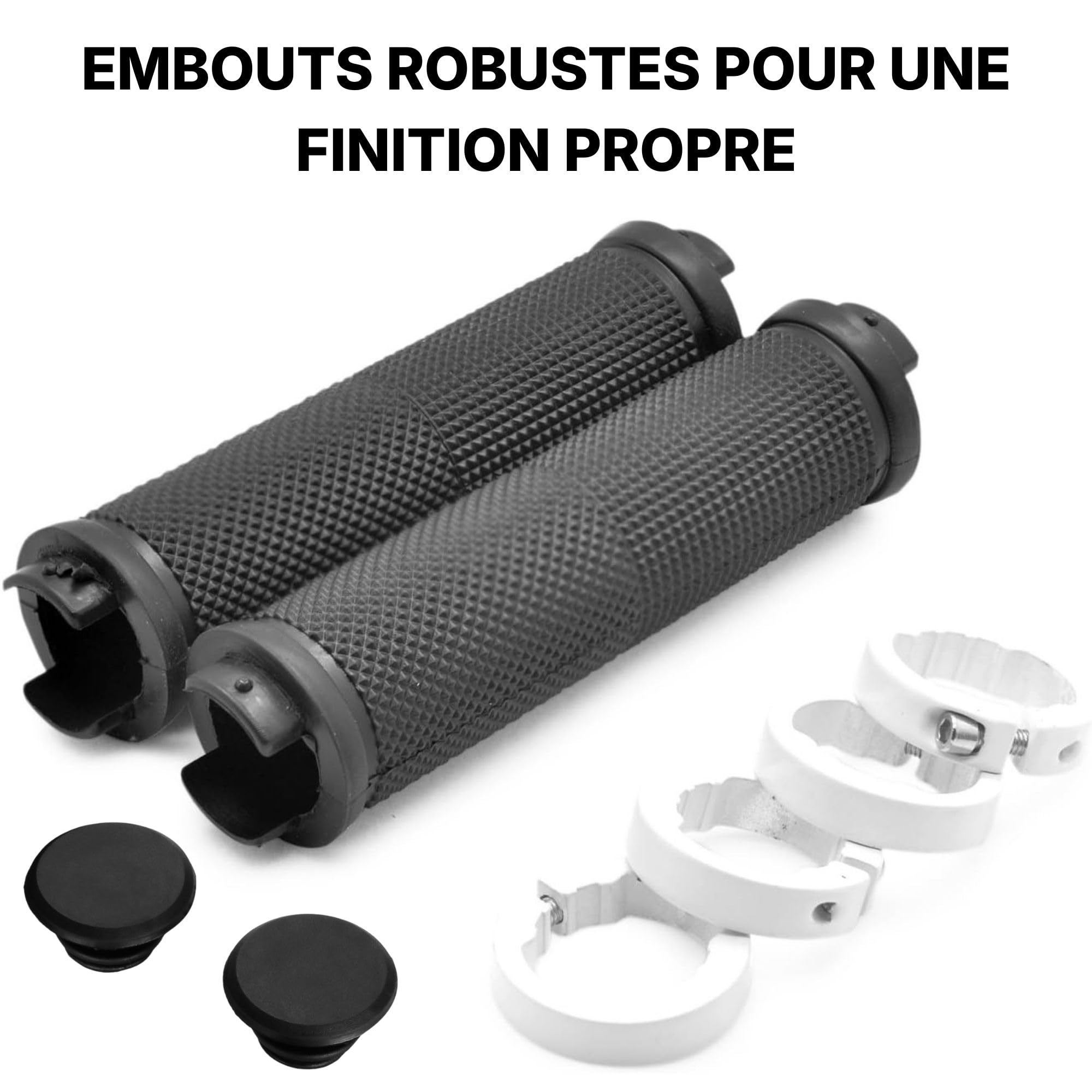 Poignées VTT ARYIMYDP 160 Mm – Antidérapantes, Ergonomiques, Compatibles Guidon 22 Mm