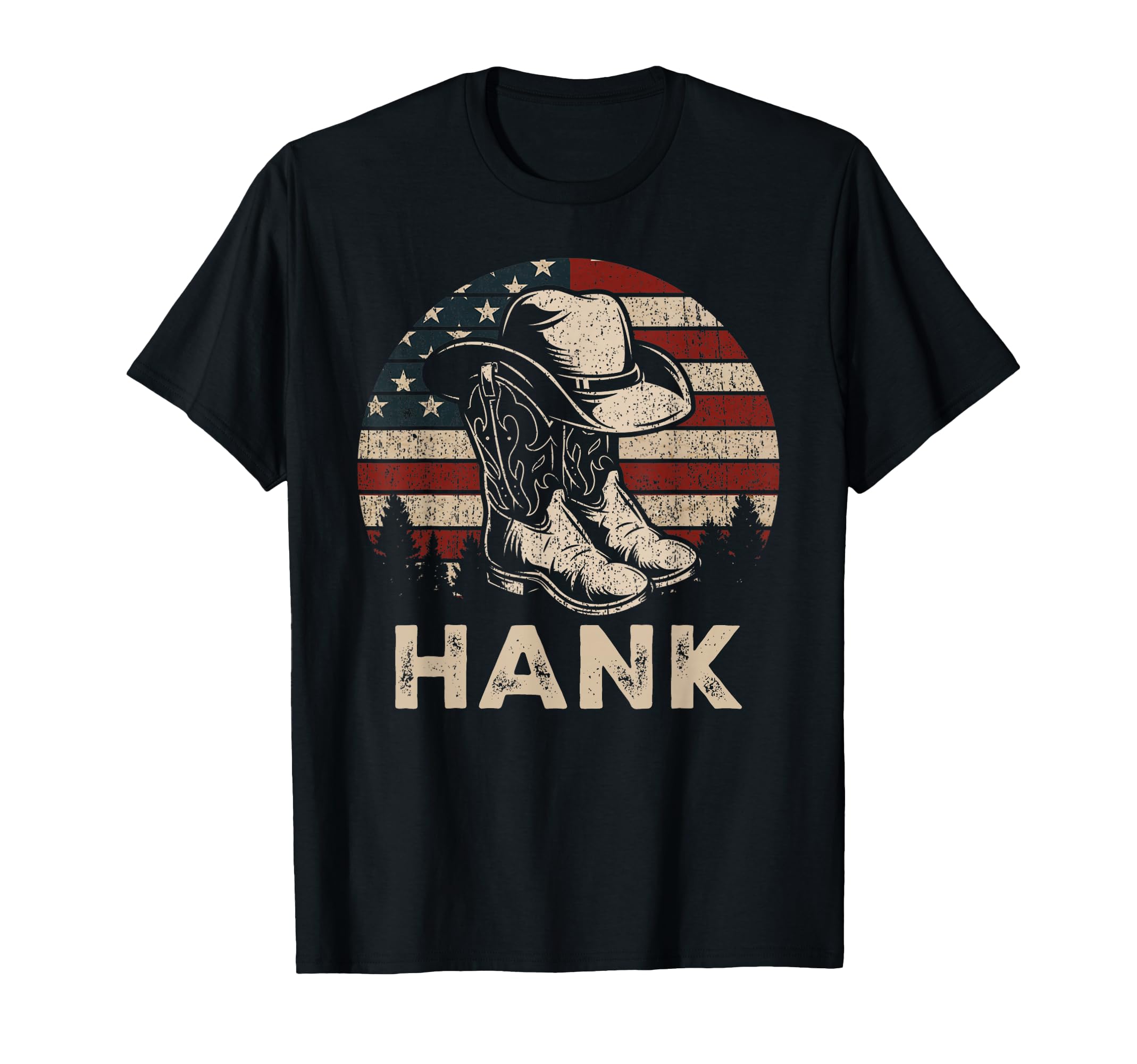 Vintage Personalized Hank Name T-Shirt