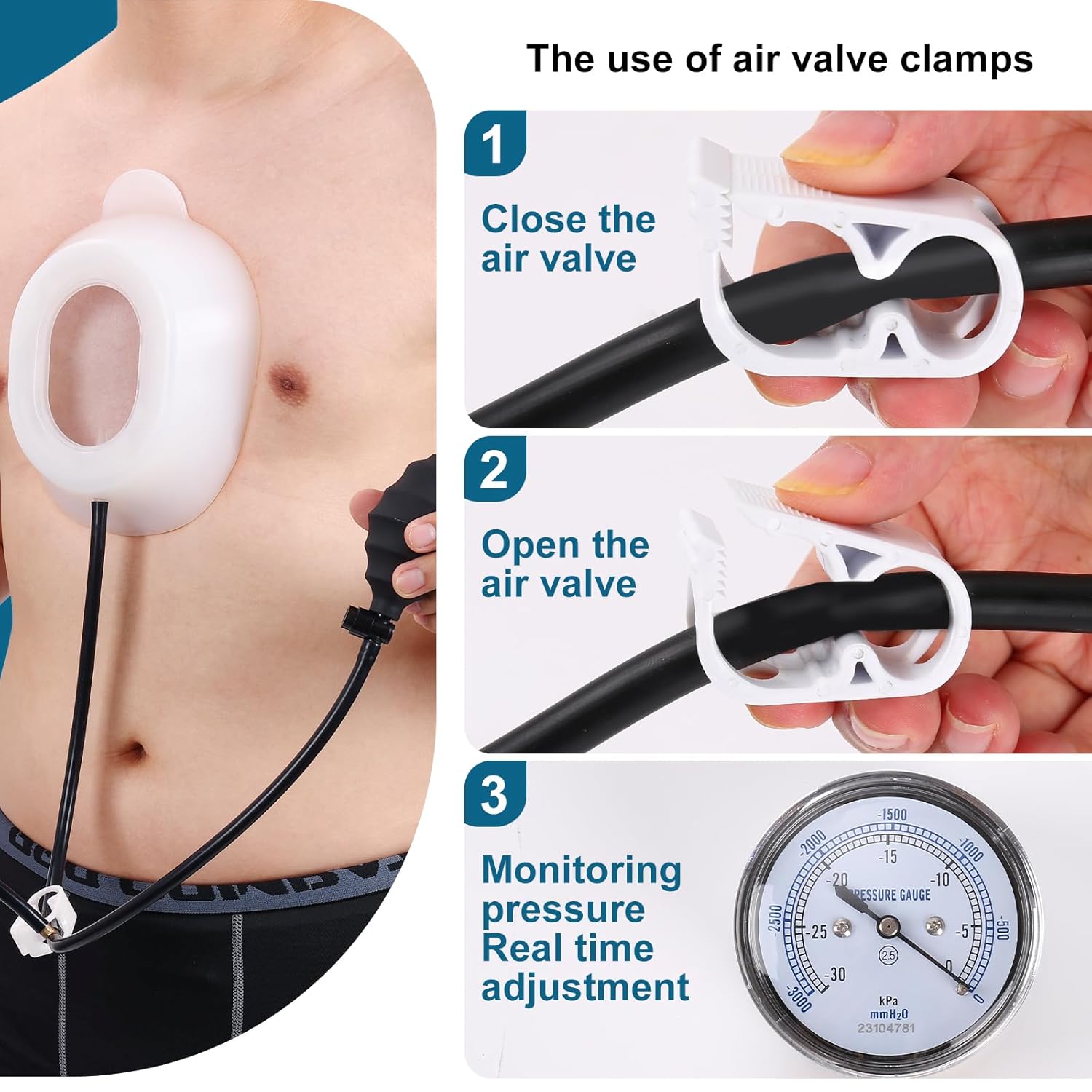 Pectus Excavatum Orthosis Brace, Sternal Depression Support, Thoracic Depression Brace, Sunken Sternum Brace for Adults and Child Physical Correction of Pectus Excavatum (M)