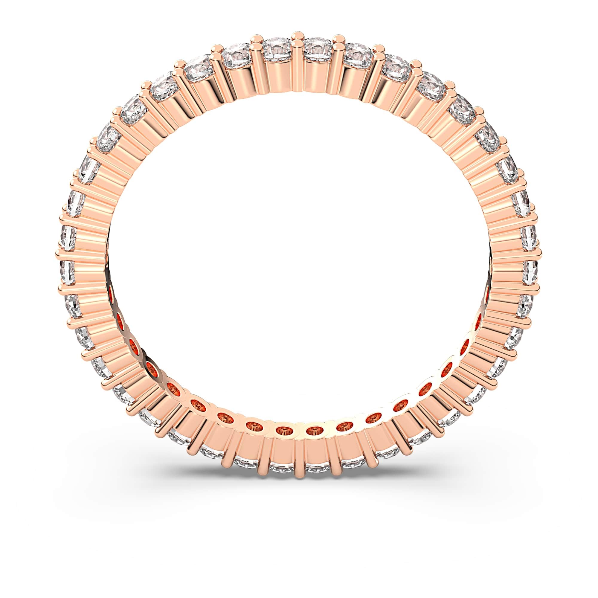 Swarovski Matrix Vittore anillo, cristales blancos talla redonda