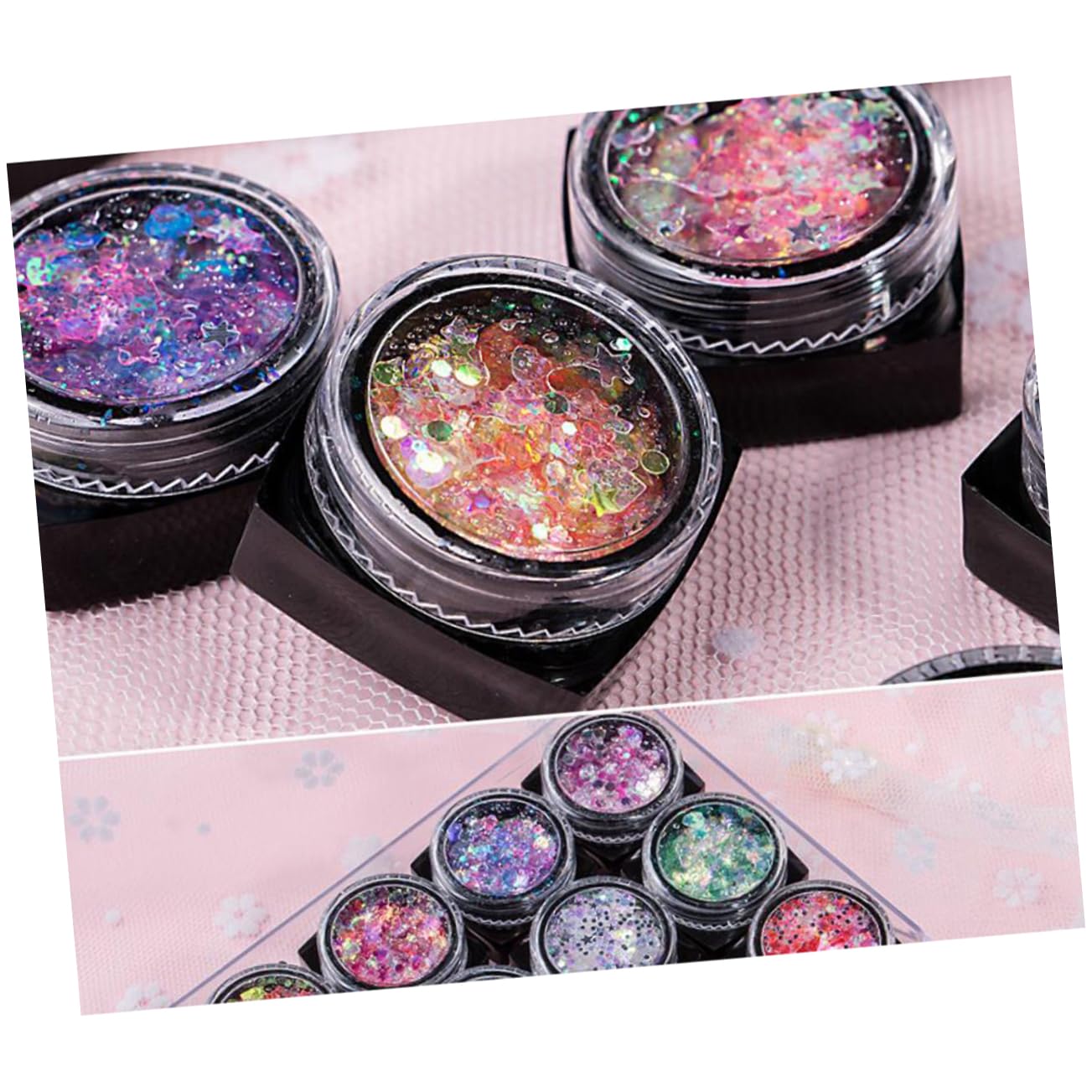 Angoily Set Da 2 Pezzi gel per il corpo con paillettes truccarsi gel per il corpo glitterato gel di paillettes per il viso gel di paillettes per il corpo gel di paillettes per il trucco