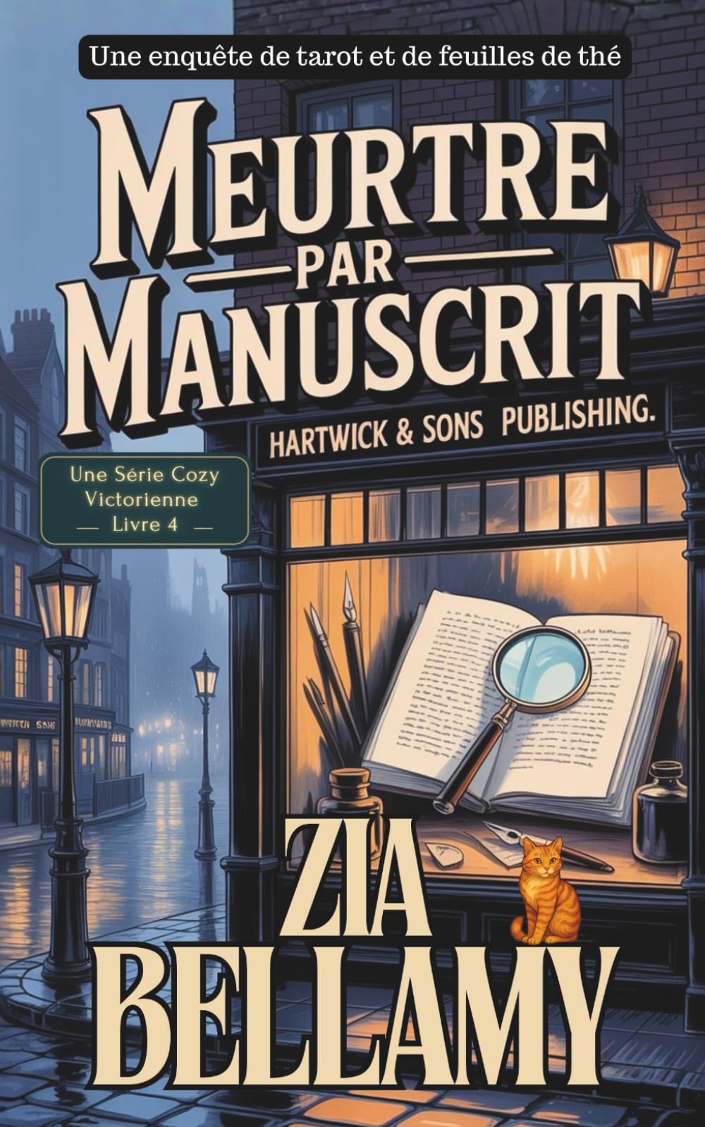 Muerte Par Manuscrit: Un Cozy Mystery Victorien (Une enquête de tarot et de feuilles de thé - French)
