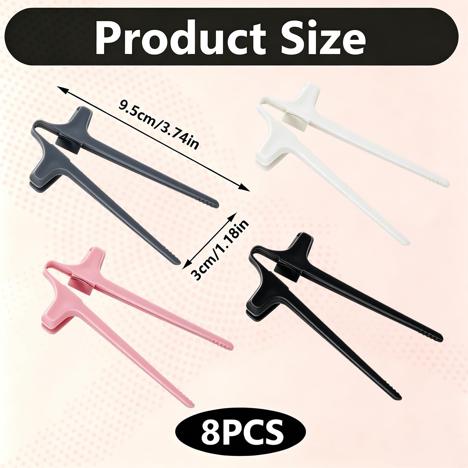 Finger Chopsticks - 8 Pack for Easy Snacking -2