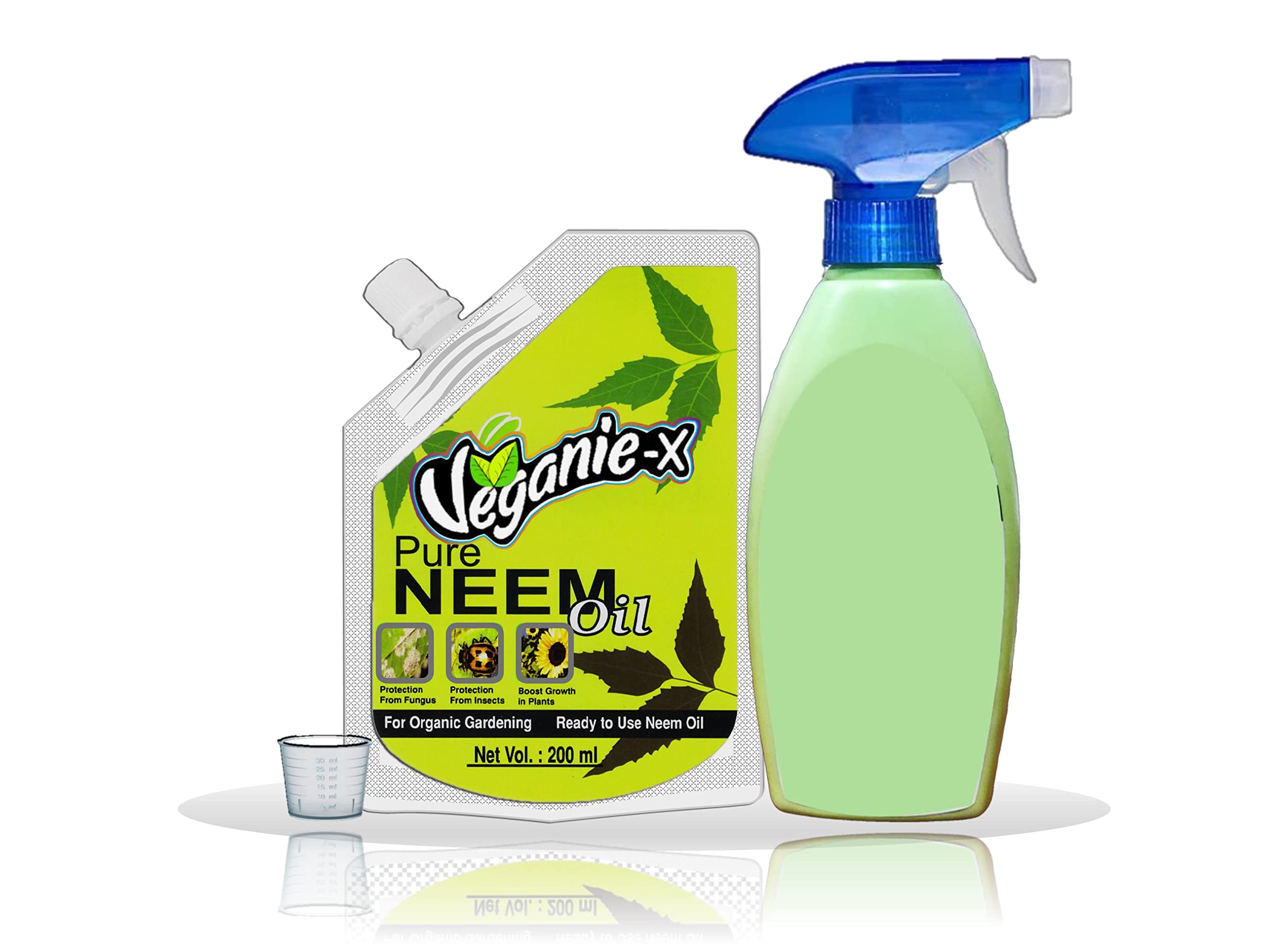 Veganie-X Organic Neem Oil For Spray on Plants & Garden Care, Natural Plant Pest Control, Pure Cold Pressed Water-Soluble Neem Oil - 200ml (with spray bottle, ml cup) (B0B5B2CCR9) Amazon Price History, Amazon Price Tracker