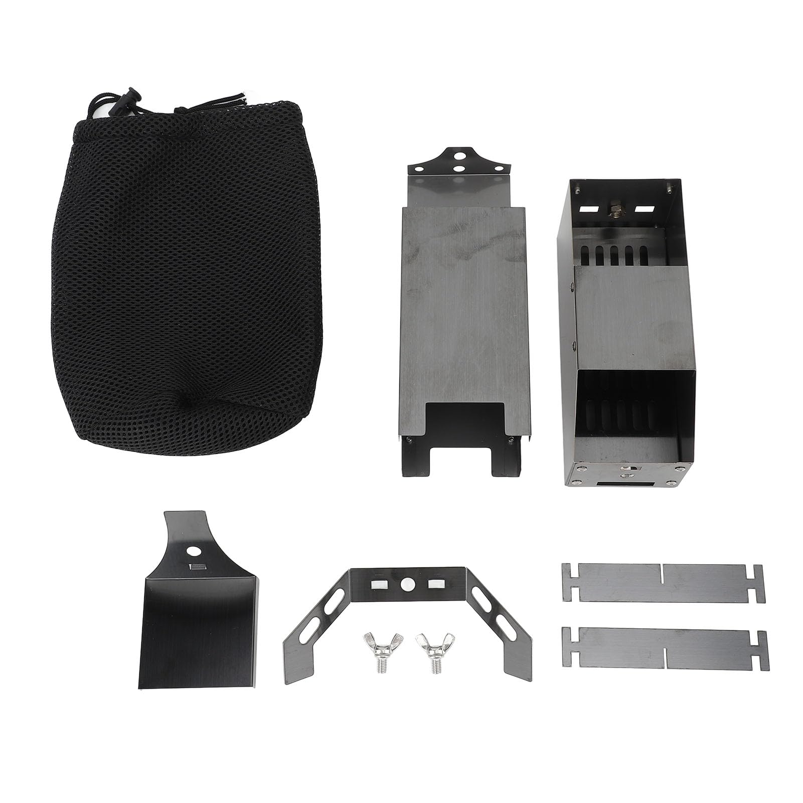 Poêle à Bois Portatif D'acier Inoxydable, Poêle Pliant Compact Efficace pour le Camping Randonnée Barbecue, Pieds de Support