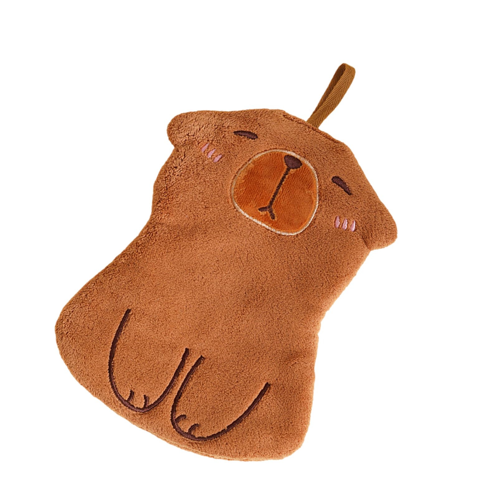Jazuaiao Capybaras Patterned Children ' s Hand Towels Microfiber Absorbent Quick Drying Hanging Washcloths Kids Hand Towels