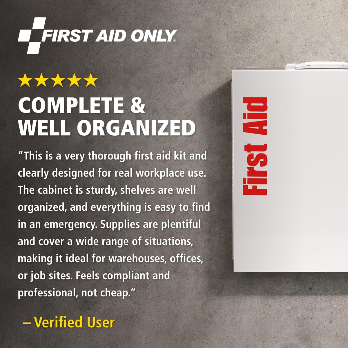 OSHA First Aid Cabinet - 150 Person Emergency Kit -8
