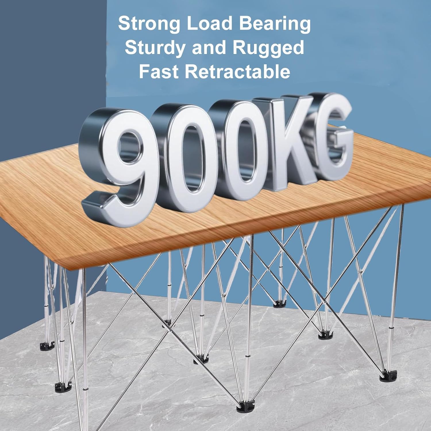 LiebeWH Folding Workbench Foldable Work Bench Table Stand 9 Legs Multifunctional Efficienct Heavy Duty 900KG Load Capacity for Woodworking