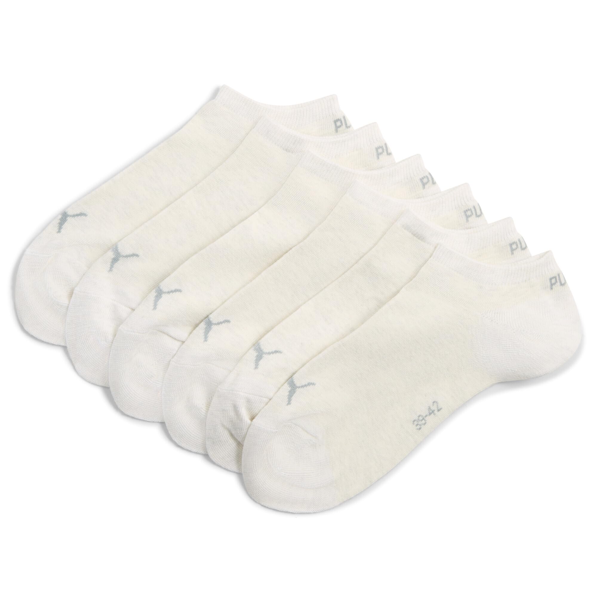 PUMA Unisex Sneaker Plain Socks (3 Pair Pack) Oatmeal, UK 6-8