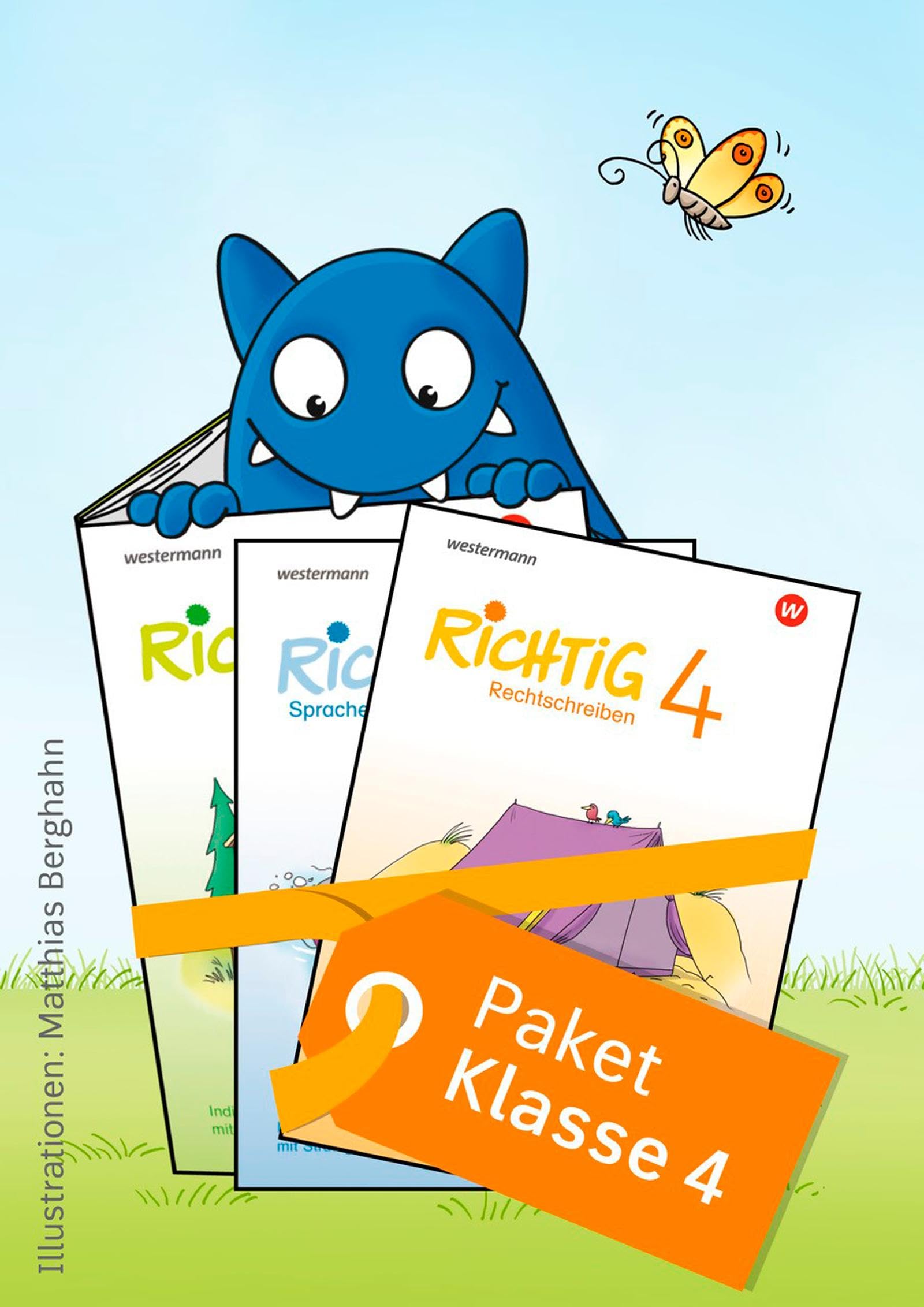 Die RiCHTiG Reihe. Paket Klasse 4: RiCHTiG Lesen 4 / RiCHTiG Rechtschreiben 4 / RiCHTiG Sprache untersuchen 4