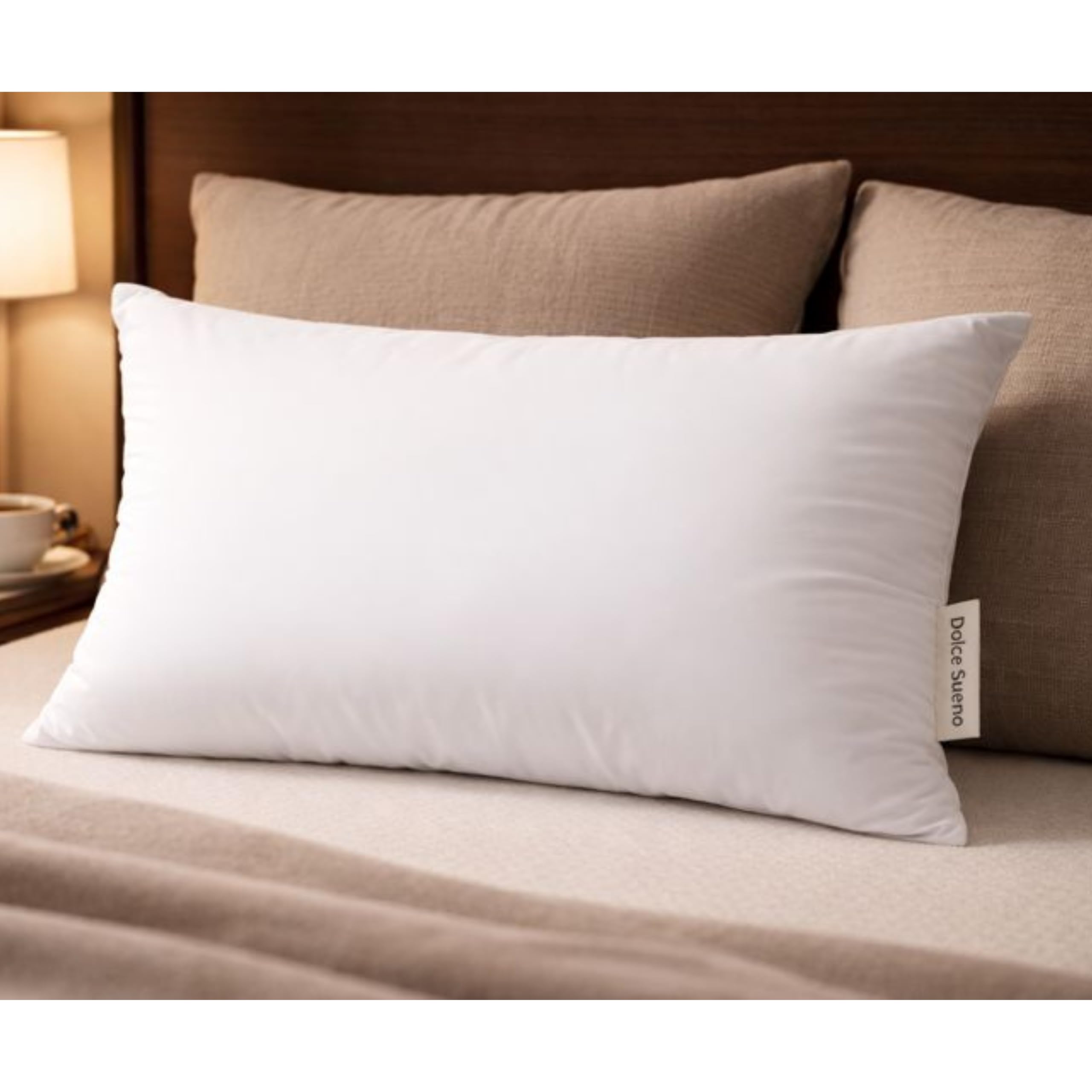 Premium Microfibre Pillow 61x41cm | Light as Air Feel | Soft Yet Firm Daily Use Pillow | Fluffy, Breathable & Supportive | White | Pillow Inserts-image-16
