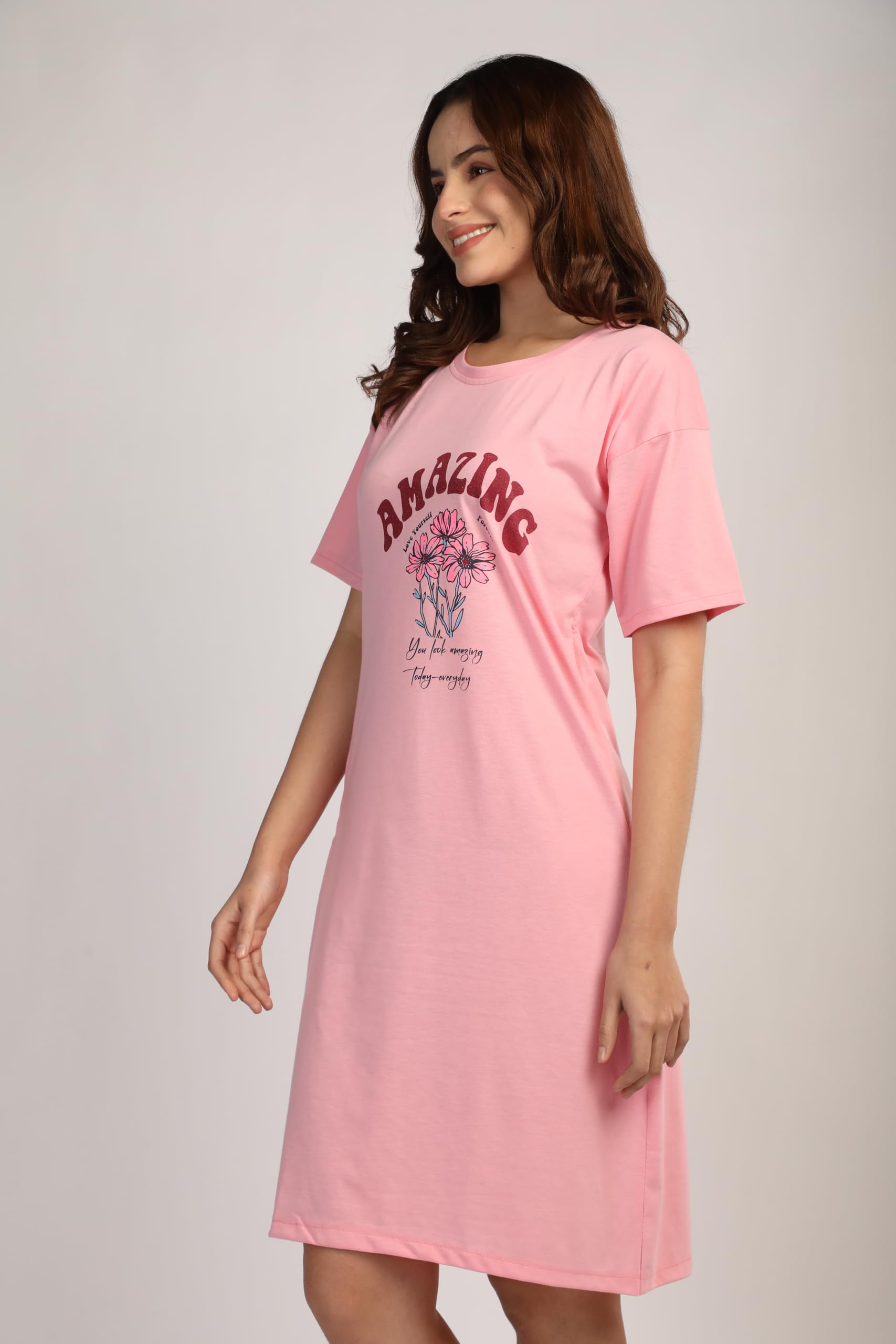 Duchess Mom T-Shirt Dress | Night Dress | Loose Fit | Pre and Post Pregnancy - Image 3 thumbnail