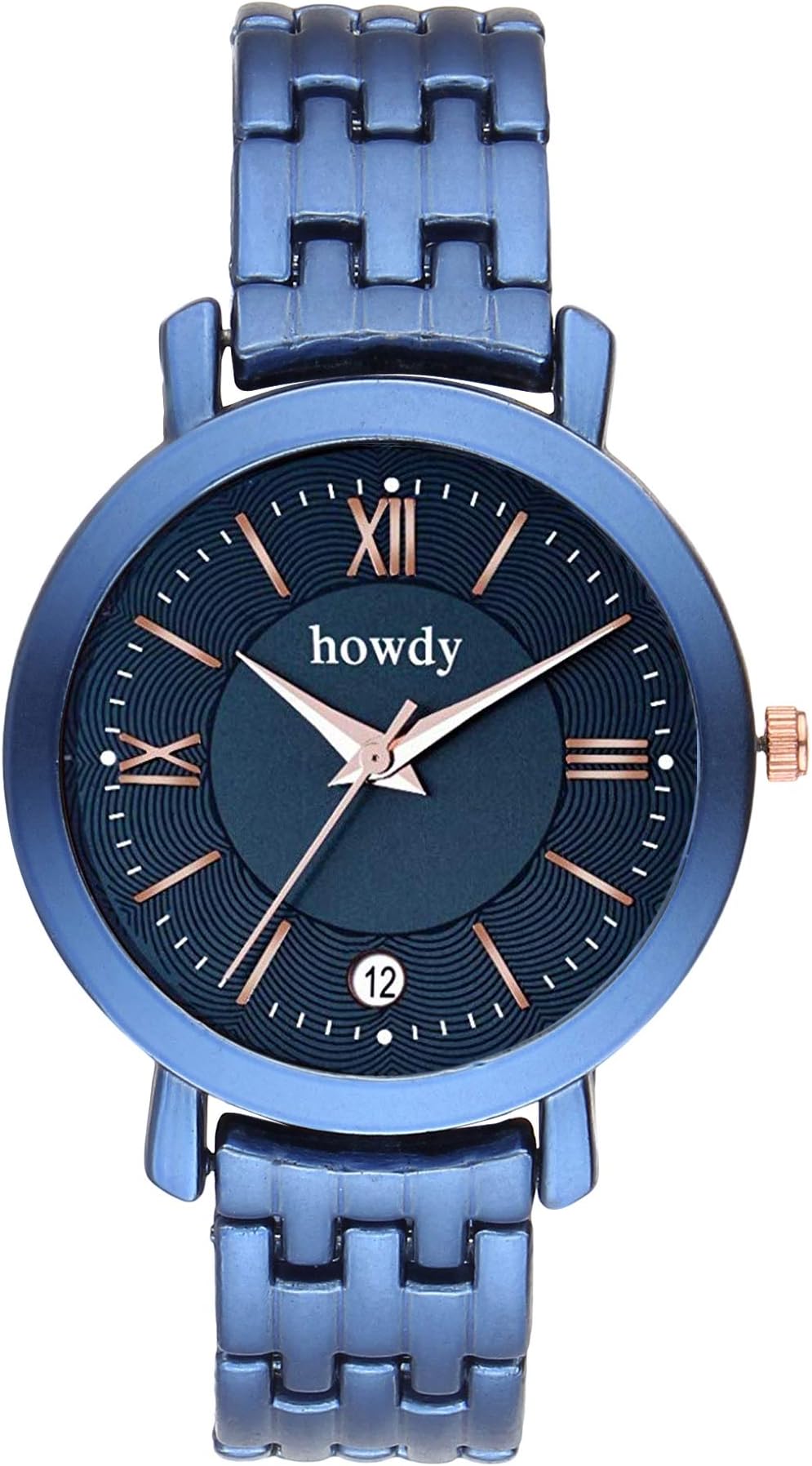howdy Analogue Women's Watch (Blue Dial Blue Colored Strap)