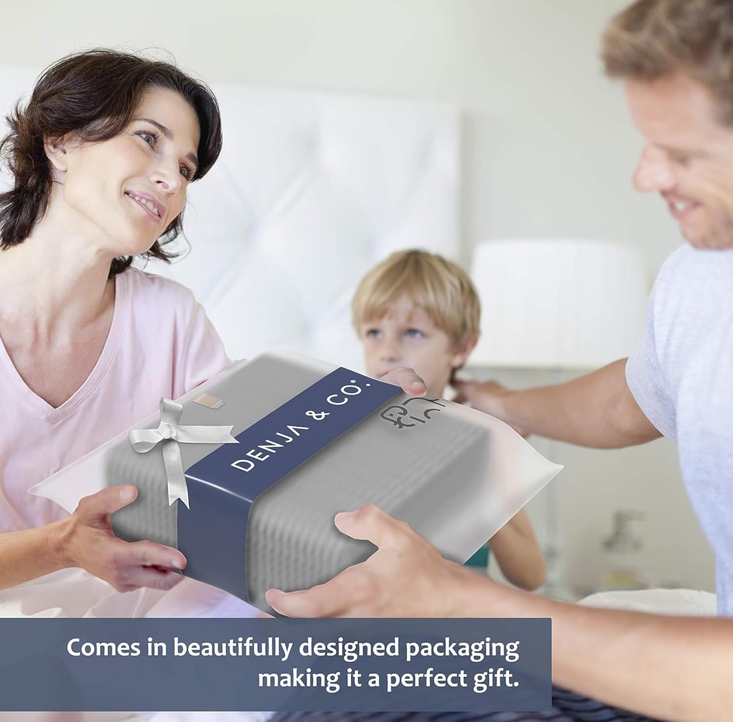 DENJA & CO Large Blanket Basket for Living Room - Decorative Woven Baskets for Storage | Cotton Rope Large Baskets for Blankets, Pillows, Toys, or Laundry | Light Gray (17.7" Wide x 11.4" Tall) - Image 6