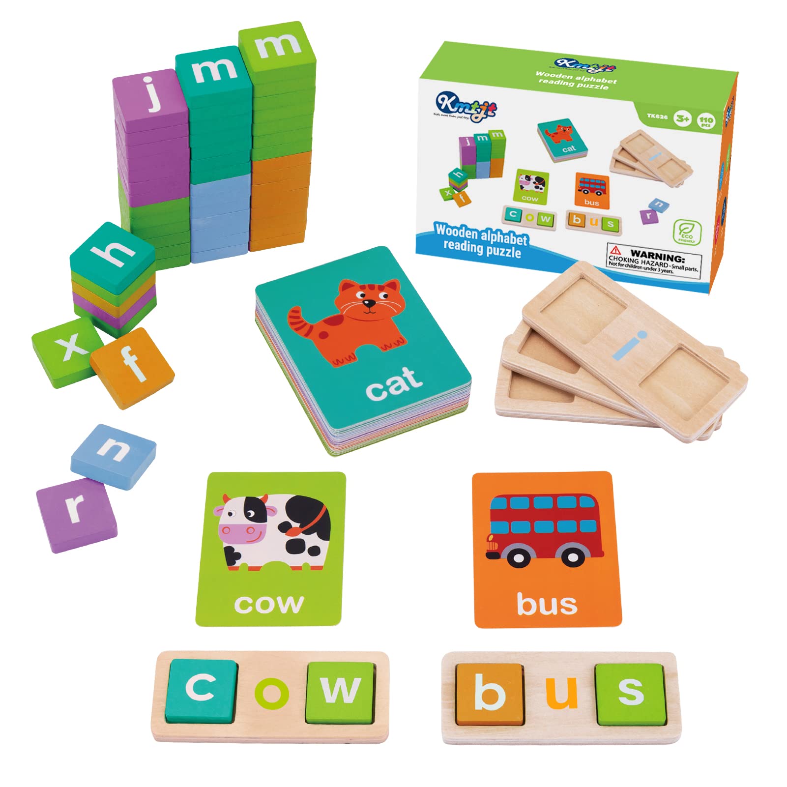 Buy Wooden Short Vowel Reading Letters Sorting Spelling Games ABC