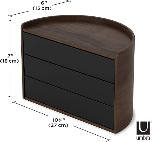 Vista 11 de Umbra Joyero Moona, blanco/natural