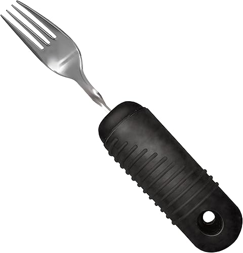 Miniatura 2 de Rehabilitation Advantage Juego de utensilios de fácil agarre con asas integradas con peso