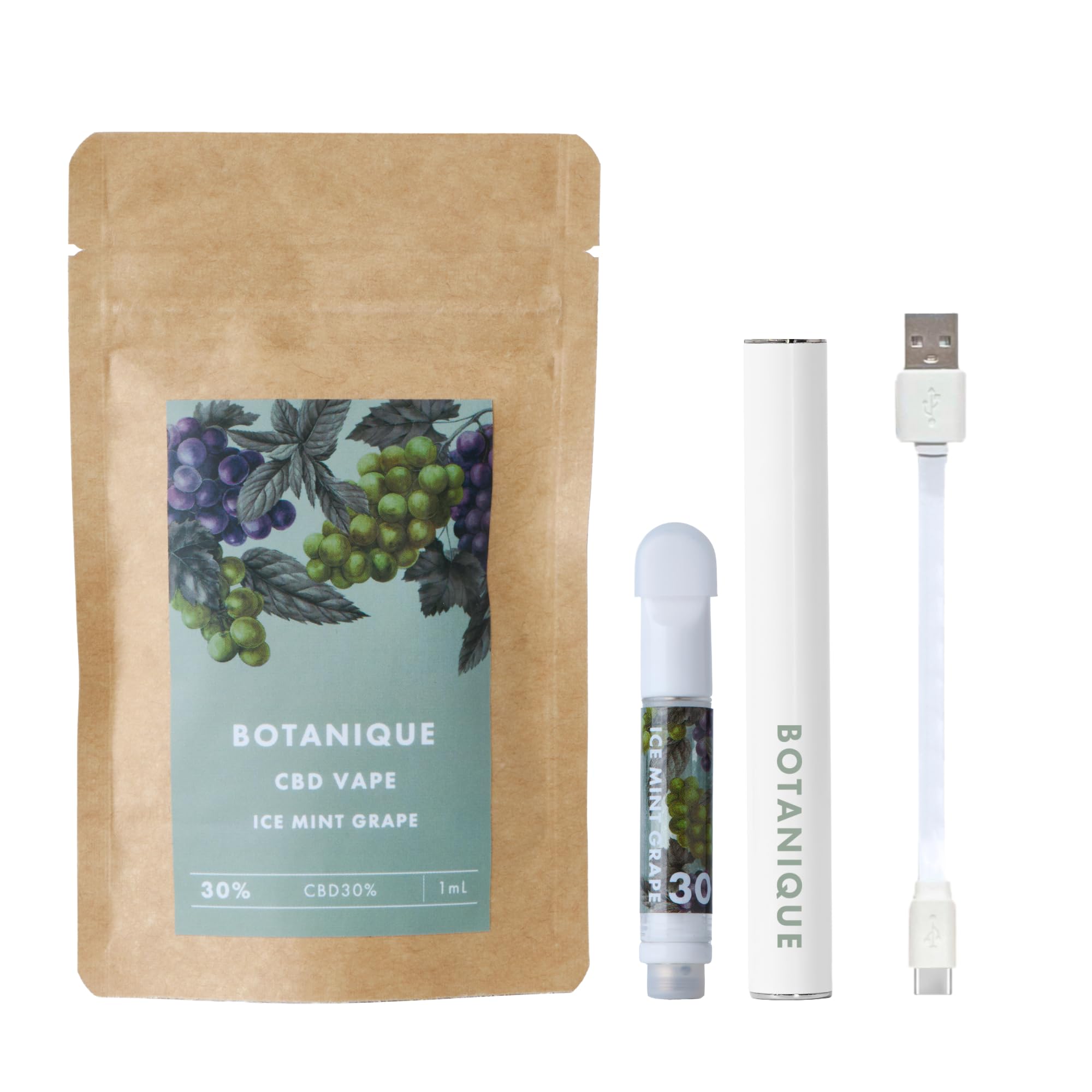DGNPリキッド0.5ml グレープ VAPE cbd Amazon | BOTANIQUE CBD ベイプ カートリッジ バッテリー セット