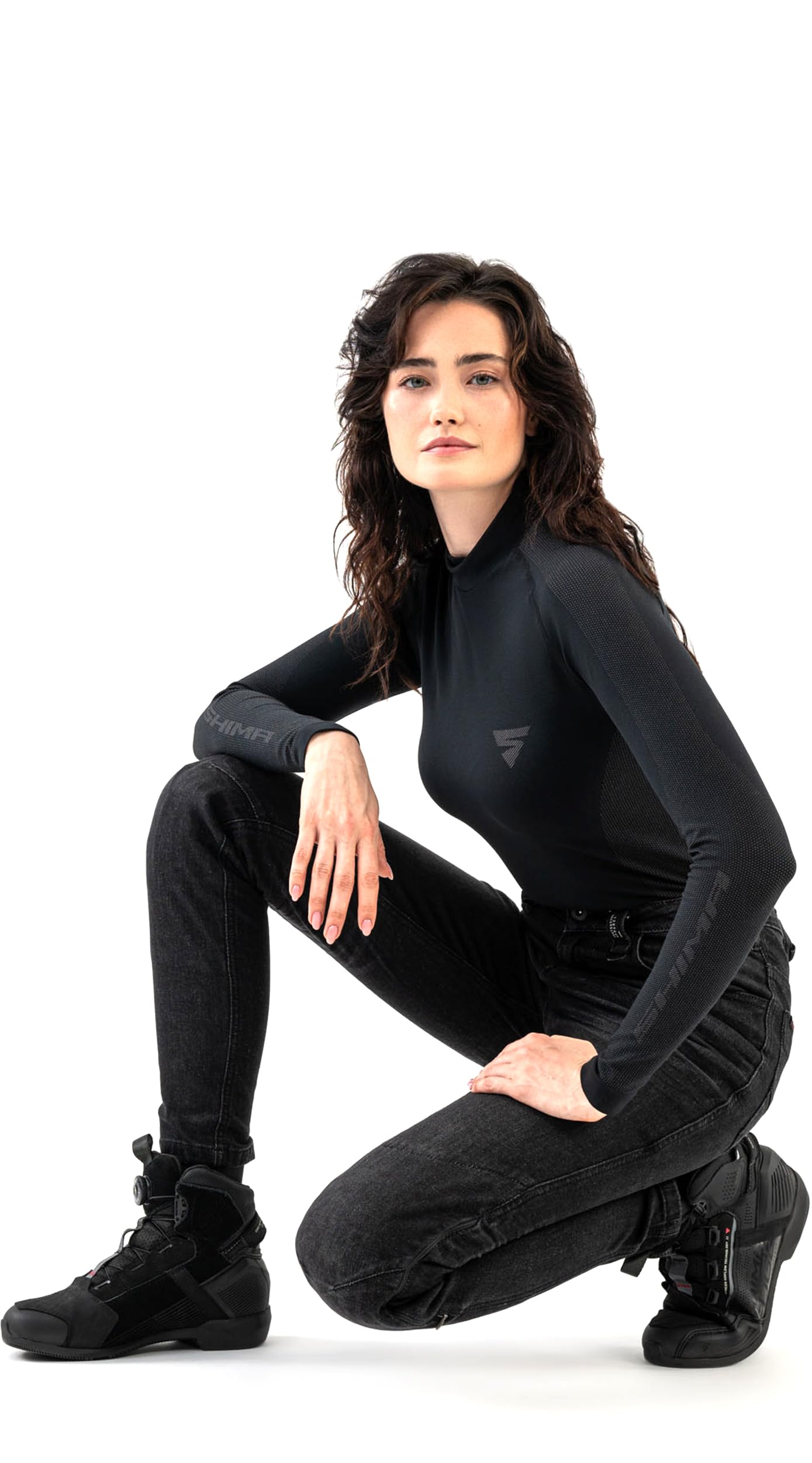Shima Metro Motorrad Jeans Damen mit Protektoren Airforce Knieprotektoren Motorradhose Kurzgrößen Hosen Motorradjeans