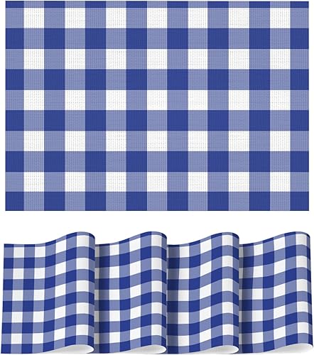 Miniatura 13 de Artoid Mode Manteles Individuales de Vinilo a Cuadros Buffalo Juego de 4, 12x18 Pulgadas Lavables Antideslizantes Resistentes al Calor Manteles de