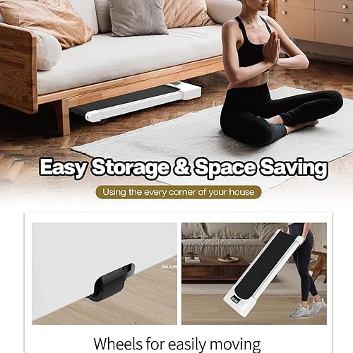 Miniatura 7 de Caminadora para debajo del escritorio, almohadilla para caminar para el hogar y la oficina, caminadora portátil de 2.5 HP, máquina de correr para