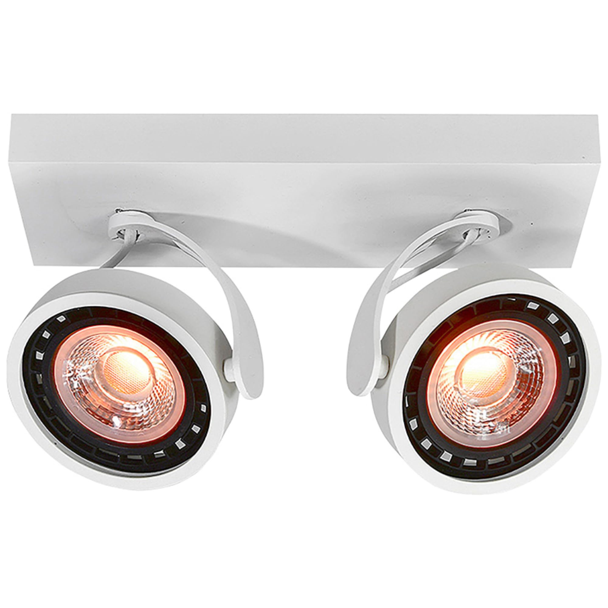 GTV Wally Ceiling Light, Ceiling Mount, 4373, AC220-240V, 50/60 Hz, IP 20.2*Gu10, ES111, Double, White