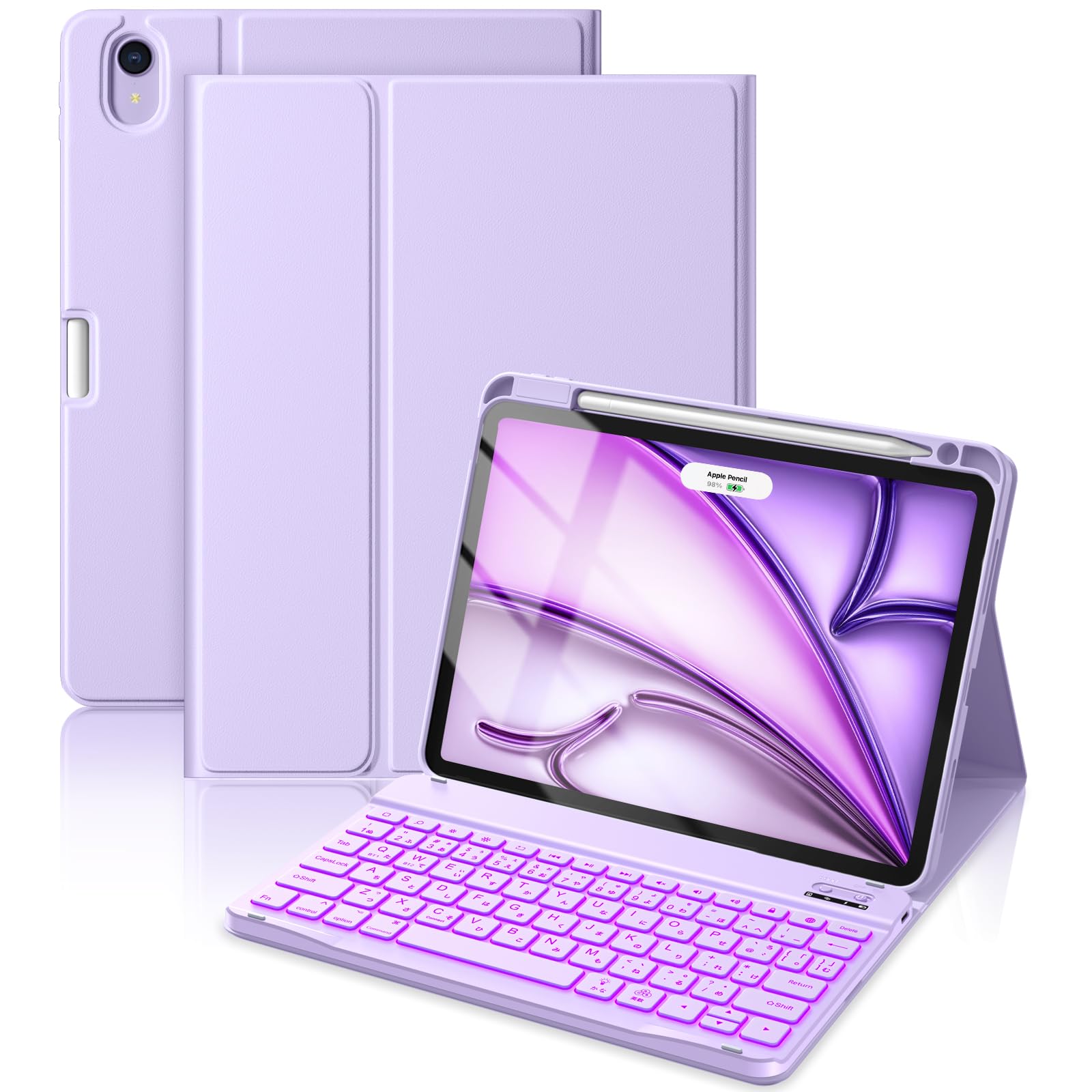 Amazon.co.jp: HETHOT iPad用 air キーボード付きケース M4/M3/M2対応