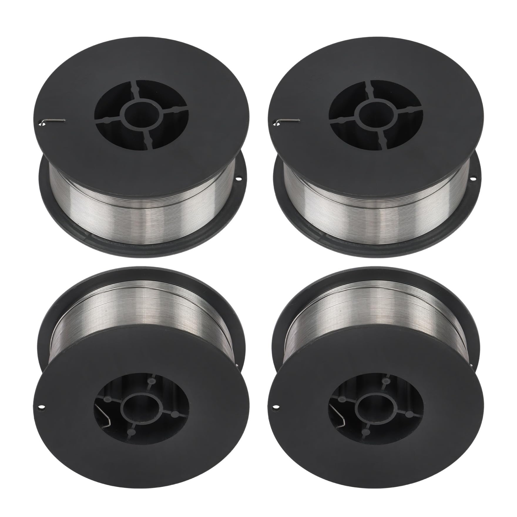 waltyotur Confezione da 4 fili per saldatura a nucleo flux da 0,089 cm, 0,9 kg, E71T-GS in acciaio dolce senza gas, per saldatura, acciaio a basso tenore di carbonio e acciaio a basso tenore di