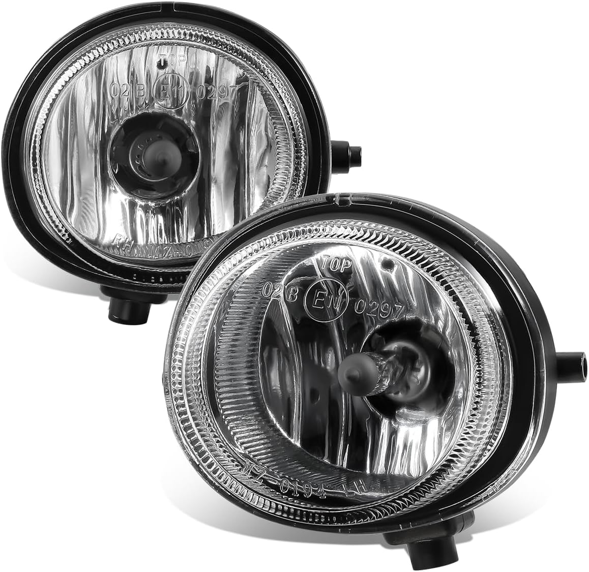 DNA MOTORING FL-ZTL-355-CH Pair Factory Style Fog Light Lamp Set Compatible with Mazda MPV 04-06 / RX-8 04-07 / CX-7 07-09 / MX-5/ Miata 06-15