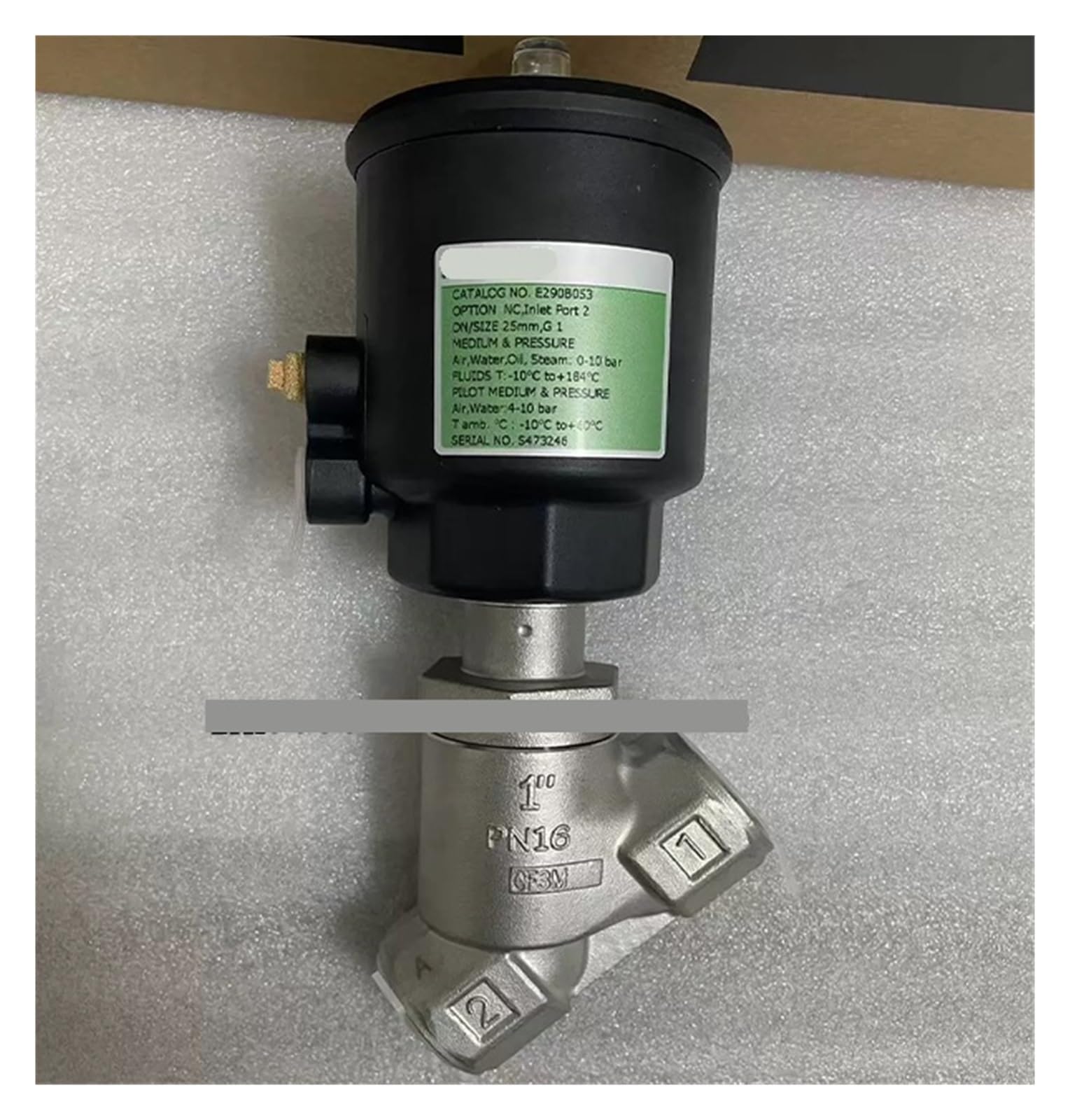 ZVQYSGIW E290B053 G1 Screw Thread Angle Seat Valve
