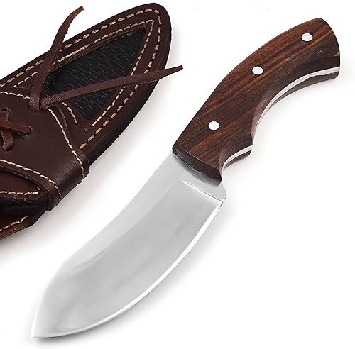 Miniatura 6 de Nessmuk - Cuchillo de caza de hoja fija de 8.75 pulgadas, cuchillo de caza de supervivencia al aire libre, cuchillo de campamento, cuchillo de