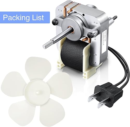 Miniatura 7 de Frienda Kit de motores eléctricos de repuesto universal para ventilador de baño, compatible con Nutone Broan 50CFM 120V (3000 RPM 120V)