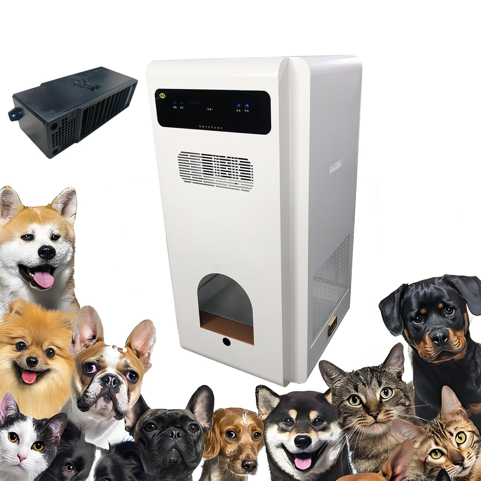 Heavy Duty Pet Air Purifier With Plasma Unit High-Efficiency Indoor Equipment for Multi-Pet Spaces Cat and Dog Kennels