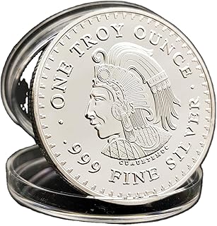 Metal Collection Coins, Metal Mexico Decorative Coins with Sided Patterns, Silver Ancient Coin Souvenirs Father, Husband, ...