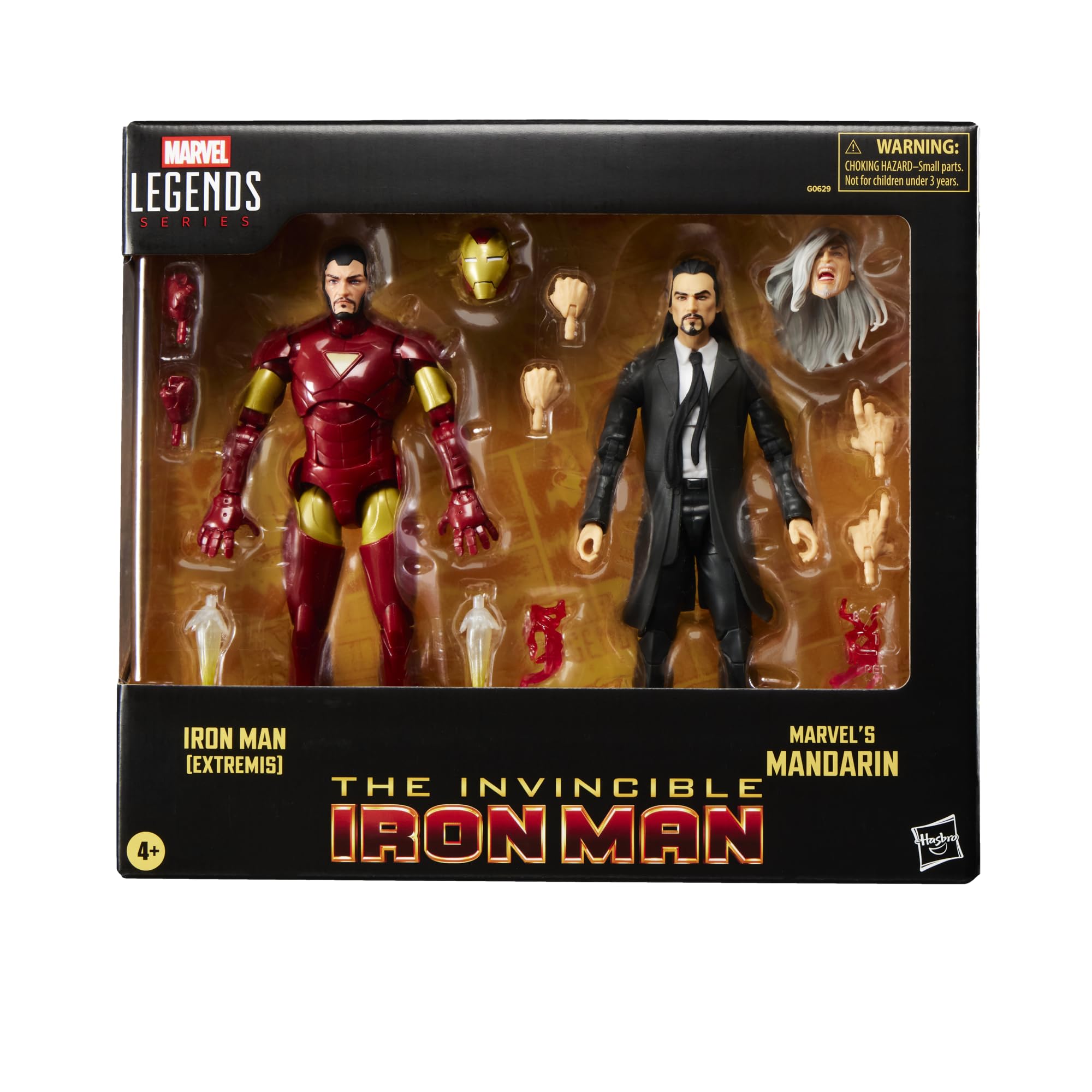 Iron Man (Extremis) i Mandaryn z serii Marvel Legends, 15-centymetrowe figurki kolekcjonerskie z komiksów Avengers