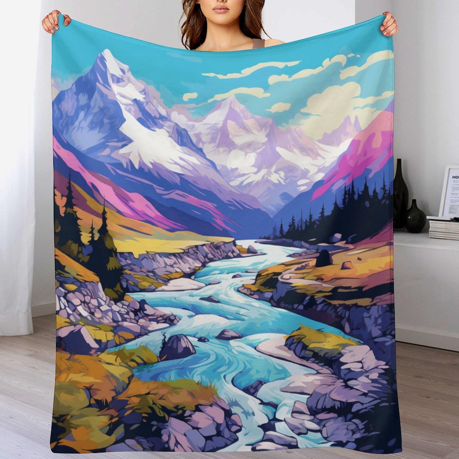 Couverture chaude et confortable grand plaid doux facile d'entretien