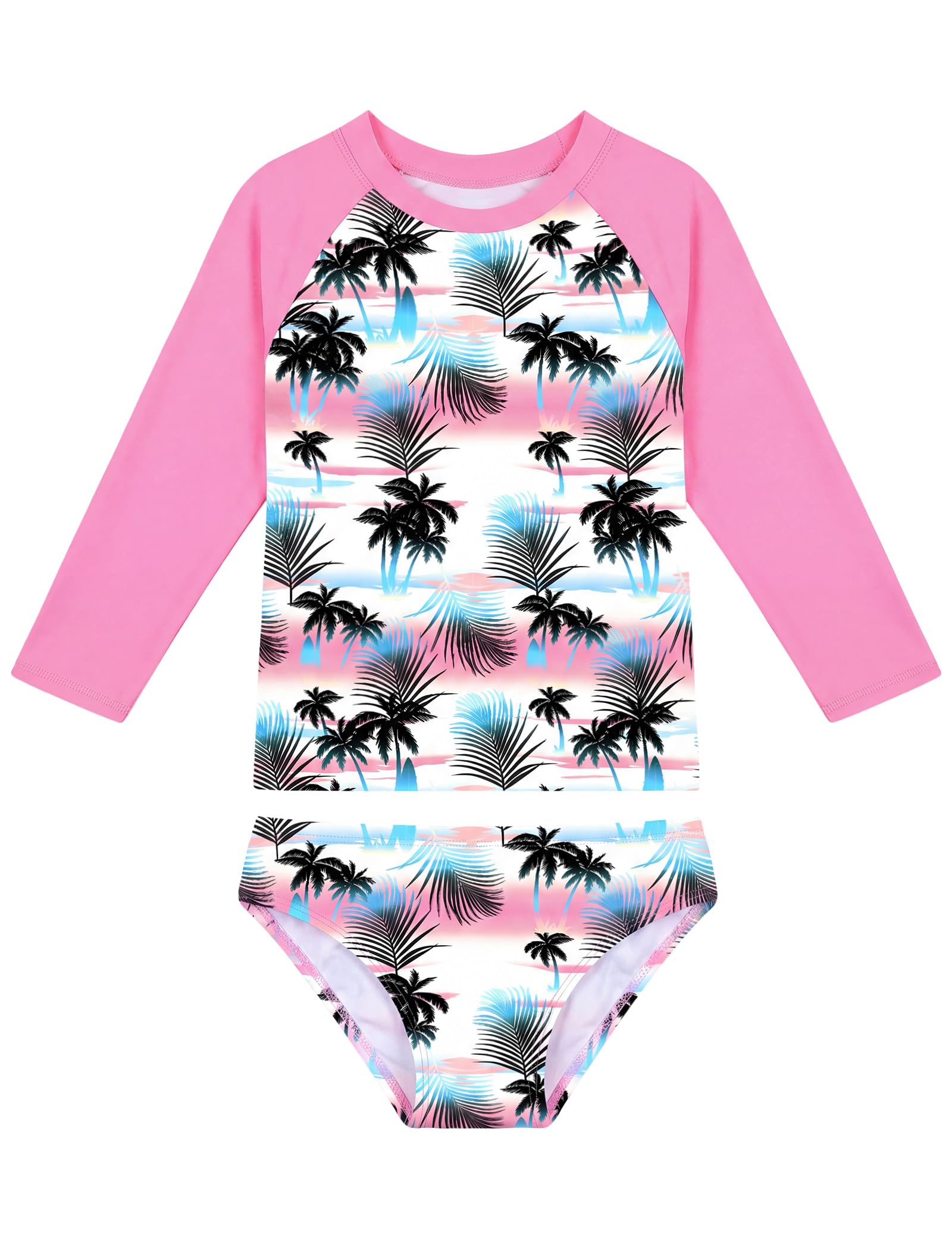 Snowheart Girls Swimsuit Long Sleeve Rash Guard