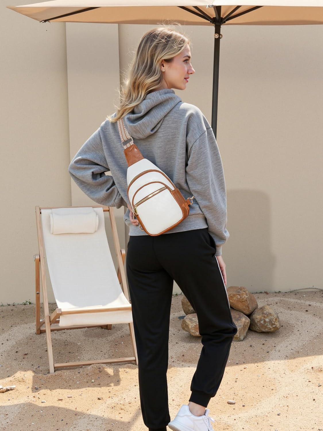 Small Leather Sling Bags for Women Fashion Crossbody Backpack Purse Sling Crossbody Bags - Image 2