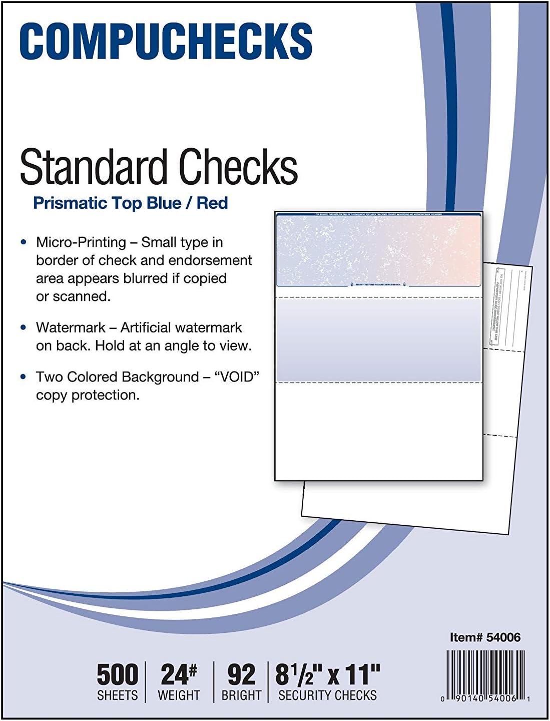 Compuchecks Blank Check Paper 500 Pack Computer