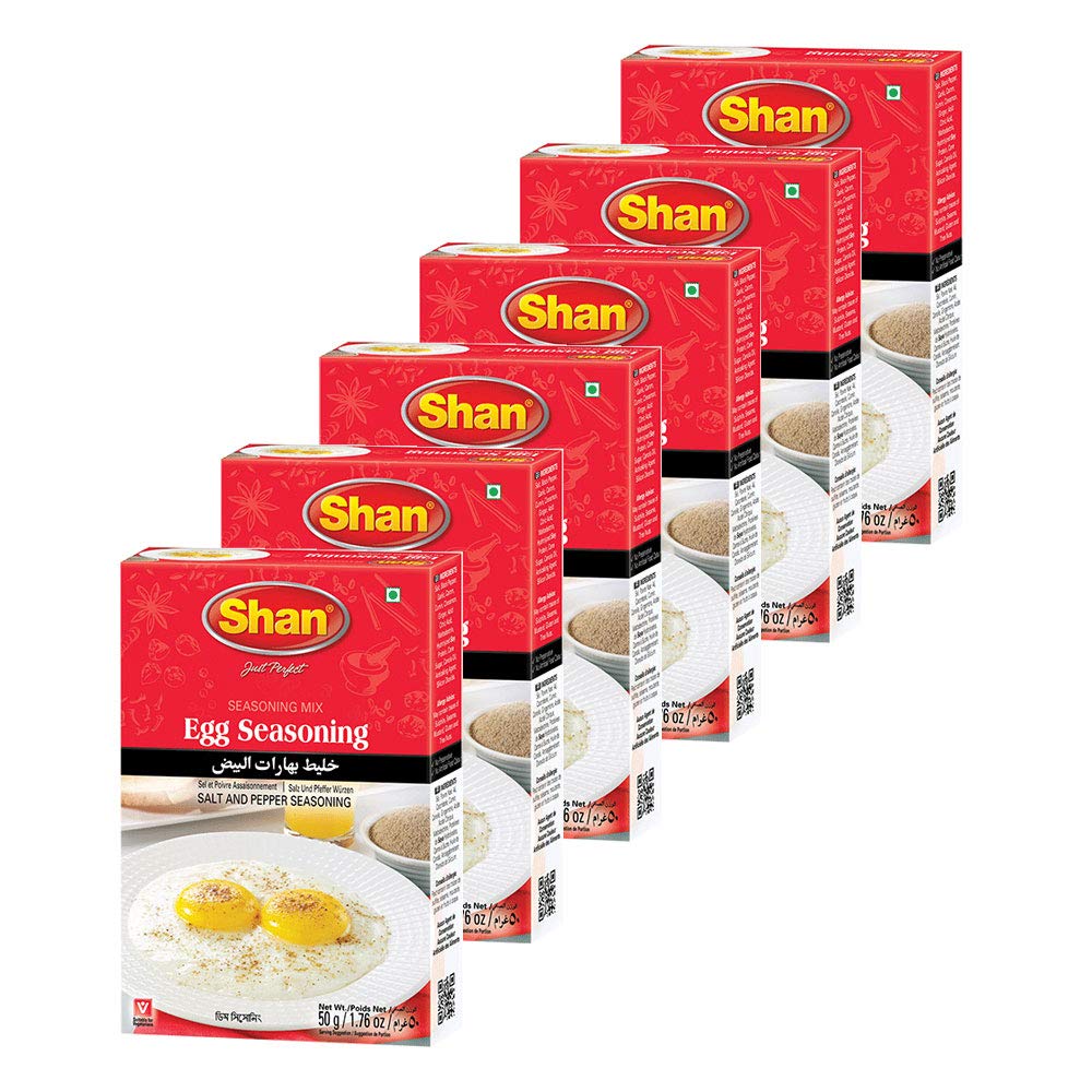 Shan Egg Seasoning Mix 1.76 oz (50g) - Spice Powder for Salt and Pepper Seasoning - Sprinkle Powder for Fried and Boiled Eggs - Suitable for