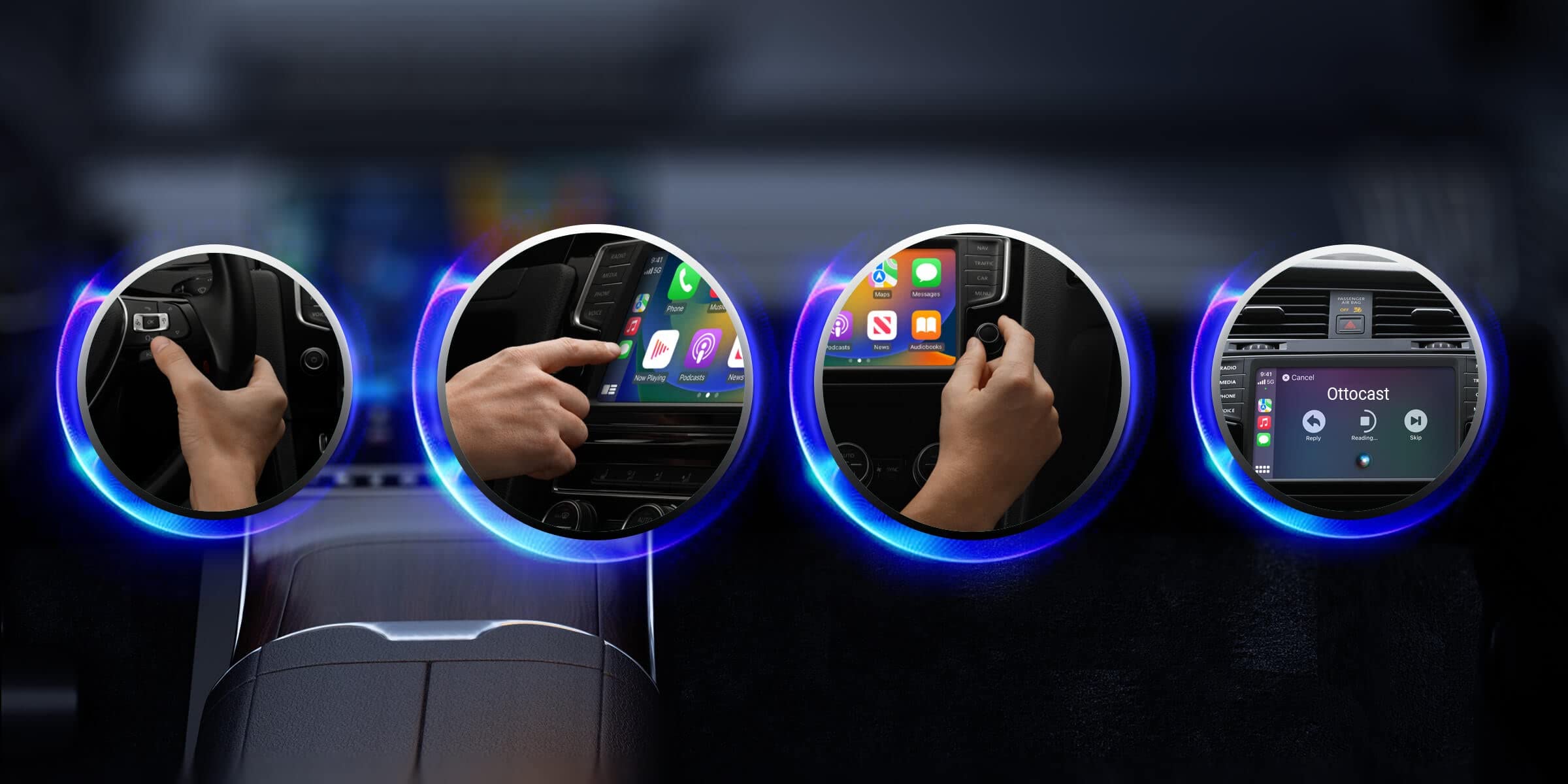 Buy OTTOCAST PICASOU 2 CarPlay AI Box Stream Video, Carplay 